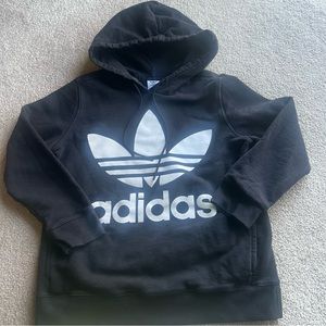 Adidas Women's Originals Trefoil Pullover Hoodie Black/White